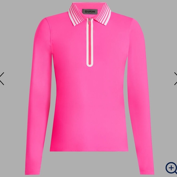 NWT G/FORE SILKY TECH NYLON QUARTER ZIP POLO - Picture 1 of 9